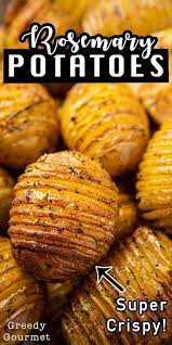 Rosemary Potatoes Oven Roast Potatoes Greedy Gourmet Recipe Christmas Dinner Sides Christmas Food Dinner Potato Side Dishes