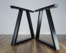 Metal furniture legs cast iron coffee table legs,metal legs for diy coffee table,industrial black dining table legs,rustic heavy duty square tube desk legs,furniture bench 2 pcs ( 28height 35wide) $249.99. Metal Dining Table Legs Set Of 2 Triangle Shape Modern Etsy Steel Table Legs Metal Table Base Metal Table Legs
