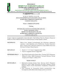 Surat keputusan kepala sma kertajaya surabaya nomor : Sk Panitia Lk 1