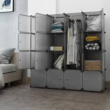When you do, you can change your closet this: 16 Cube Organizer Closet Storage Organization Bin Diy Plastic Closet Cabinet Modular Book Shelf Organizer Units Cube Closet Organizer Storage Shelves Organizer Rack With Door A1726 Walmart Com Walmart Com