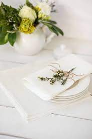Hemstitched Linen Napkins Set Of 30 Napkins Made From High Quality Lithuanian L Rustic Wedding Table Decor Rustic Wedding Table Thanksgiving Table Decorations