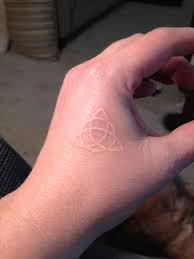 Pin By Goddess Dee On Tattoo Ideas White Ink Tattoo Small Matching Tattoos Matching Tattoos A triquetra tattoo can stand on its own or be a beautiful centerpiece. tattoo ideas white ink tattoo