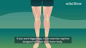 Sweep a line of bronzer down your shins and on the top of your thighs to create the appearance of longer and leaner legs. How To Make Skinny Legs Bigger With Pictures Wikihow