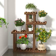 I portavasi per le piante possono essere grandi e scenografici o piccoli e creativi, mobili su ruote o fissi, classici o di design: Cxlt Scaffale Porta Fiori Piante In Legno Portafiori Portavasi Da Giardino Fioriera A Scaffali A Scala Interno E Esterno Per Balcone Giardino Cortile Decorativa Espositore Mensola Brown D1 Accessori Scaffali Porta Piante Clinicaeziocosta It