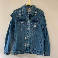 Iris Basic Jackets Coats Iris Basic Contemporary Denim Jacket Poshmark