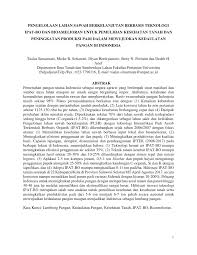 Tanah sudah berhasil menjadi harta atau aset yang berharga dan juga memiliki nilai yang tinggi. Pdf Pangan Di Indonesia