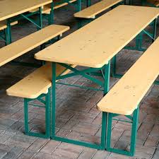 German Beer Garden Tables Http Www Oktoberfesthaus Com Beer Garden German Beer Beer Table