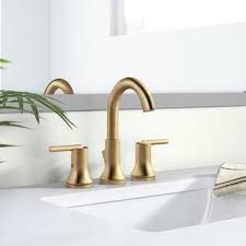 Get free shipping on qualified brass bathroom faucets or buy online pick up in store today in the bath department. Modern Contemporary Brushed Brass Bathroom Faucet Allmodern