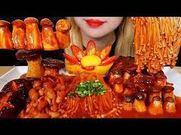 Asmr Spicy Mushrooms Mukbang Eating Sounds Youtube Spicy Mushroom Stuffed Mushrooms Mukbang