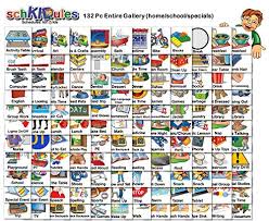 schkidules 132 pc complete collection for visual schedules kids calendars and behavior charts 132 home school and special needs themed activity