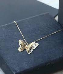 Cubic Zirconia Butterfly Necklace Unique Jewelry 14k Gold Etsy Silver Jewelry Fashion Oxidized Silver Necklace Unique Necklaces