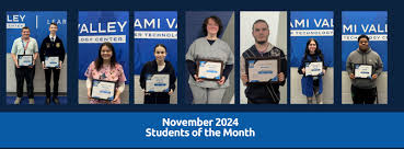 MVCTC Recognizes November 2024 Students of the Month