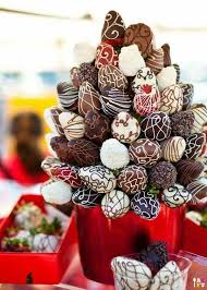 Bouquet De Fraises Aux Chocolats Fraises Enrobees De Chocolat Fraise Au Chocolat Decoration Chocolat