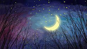 night forest moon starry sky beautiful silhouette branch illustration image on pngtree free download on pngtree night forest forest moon beautiful night sky
