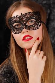 Siyah Dantel Bayan Maske Maskeler Siyah Renk Dantel