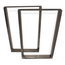 8 easy ways to attach furniture feet tablelegs com. Live Edge 28 In Large Steel Table Legs 2 Pack Lowe S Canada