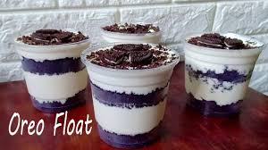 Oreo Float In A Cup Recipe How To Make Oreo Float In A Cup Recipe Youtube Icebox Cake Recipes Float Recipes Box Cake Recipes