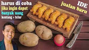 Jajanan Unik Dari Olahan Kentang Telur Dijual 1000 Paling Laris Untuk Cemilan Jajanan Anak Sekolah Youtube Cemilan Ide Makanan Makanan