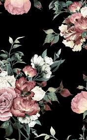 6 Dark Wallpapers To Create A Statement Bathroom Murals Wallpaper Vintage Floral Wallpapers Black Floral Wallpaper Floral Wallpaper Iphone