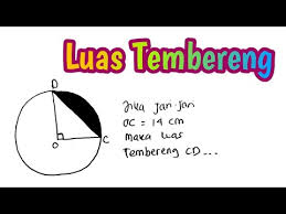 Lingkaran menjadi salah satu jenis bangun datar yang sudah familiar di telinga. Menghitung Luas Tembereng Youtube