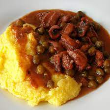 800g di seppie (anche surgelate) Moscardini Seppie In Umido Con Piselli E Polenta In Pentola A Pressione Ricette Idee Alimentari Cibi E Bevande