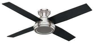 For rooms with lower ceilings, low profile ceiling fans are a perfect fit. Hunter Fan Company 52 Dempsey Low Profile Ceiling Fan Remote Transitional Ceiling Fans By Hunter Fan Company Houzz