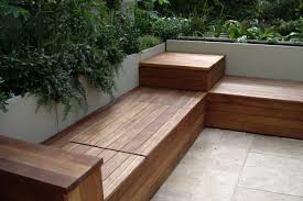 Build A Storage Bench Window Seat Jpg 650 433 Pixels Built In Garden Seating Garden Bench Seating Outdoor Bench Seating