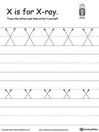 Tracing And Writing The Letter X Writing Practice Worksheets Writing Practice Practices Worksheets
