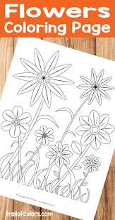 There are tons of great resources for free printable color pages online. Simple Flower Coloring Page For Kids Trail Of Colors