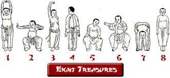 The eight brocades these famous and widespread qigong exercises are at least 800 years old. 8 Treasures