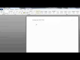 Adding Running Head And Page Numbers In Apa Format In Word 2010 Windows Youtube Apa Essay Apa Headings Apa
