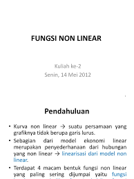 Penerimaan total merupakan fungsi dari jumlah barang , juga merupakan hasilkali jumlah barang dengan harga barang per unit. Contoh Soal Non Linier Dikdasmen