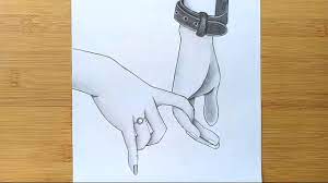 Romantic Couple Holding Hands Pencil Sketch How To Draw Holding Hands Youtube Romantic Drawing Hand Sketch Cute Couple Drawings