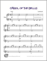 Carol of the bells or the ukrainian bell carol, is an old new year carol, based on a schedryk or chant, and was performed using hand bells. Carol Of The Bells Sheet Music For Piano Solo Digital Print By Andy Fling
