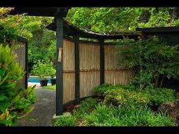 Installing A Bamboo Friendly Fence On A Chain Link Fence Youtube Asian Landscape Japanese Garden Design Japanese Fence