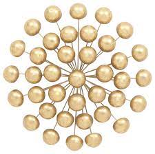 Modern gold metal wall decor. In Stock Burst Metal Wall Decor Gold Midcentury Wall Decals By Virventures Houzz