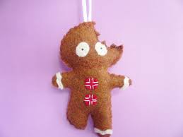 Funny gingerbread cookie men with cute marshmallow snowman. Gingerbread Man Ornament Funny Christmas Ornaments On Luulla
