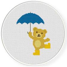 • now you can see your.pdf pattern on the screen in your browser, download it, or have it emailed to you. Umbrella Bear Cross Stitch Pattern Daily Cross Stitch