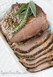 Garlic Herb Ny Strip Roast With Mustard Cream Sauce