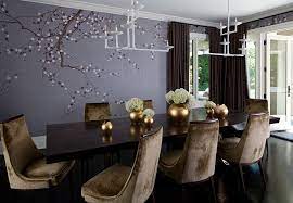 Click the image for larger image size and more details. How To Fashion A Sumptuous Dining Room Using Majestic Purple