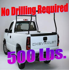 Complete installation instructions and lifetime technical support on all ladder rack purchases. No Drilling 500 Lb Clamp Universal Truck Ladder Rack For Pickup