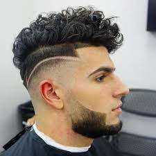 Wavy & curly comb over. Combover Fade For Curly Hair Fade Haircut Hairstyles Haircuts Men S Curly Hairstyles