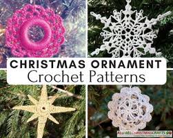 Crochet Ornaments 30 Free Christmas Patterns Allfreechristmascrafts Com