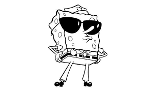 Full Size Spongebob Coloring Pages Spongebob Coloring Cartoon Coloring Pages Halloween Coloring Pages