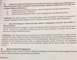 The charges for dental treatment and services all citizens aged 60 years and above are exempted from registration fees for outpatient services in dental clinics and dental specialist clinics. Meeting With Minister Of Education With Foreign Spouses Support Group Malaysia Facebook