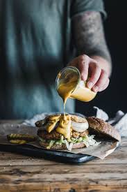 Vegane Seitan Jackfruit Burger Eat This Vegan Food Blog Rezept Seitan Burgersauce Rezept Veganes Fastfood