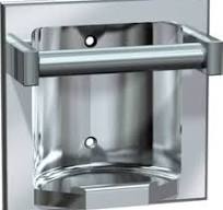 ASI 7410-S, Soap Dish w/Bar, Recessed, Satin