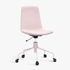 For a more impressive statement piece in your modern office, an executive desk highlights your design style with a larger functional footprint. Performance Everyday Velvet Rose Modern Slope Swivel Desk Chair Pottery Barn Teen