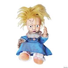 It was all beloved's idea. Creepy Kicking Doll Halloween Decoration Oriental Trading