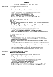 Experienced it developer resume template. Java Software Developer Resume Samples Velvet Jobs